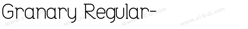 Granary Regular字体转换